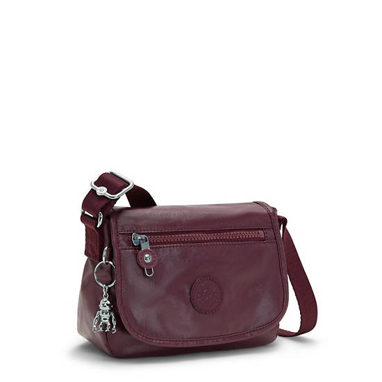 Kipling Sabian Metallic Crossbody Mini Çanta Bordo | TR 1864YX